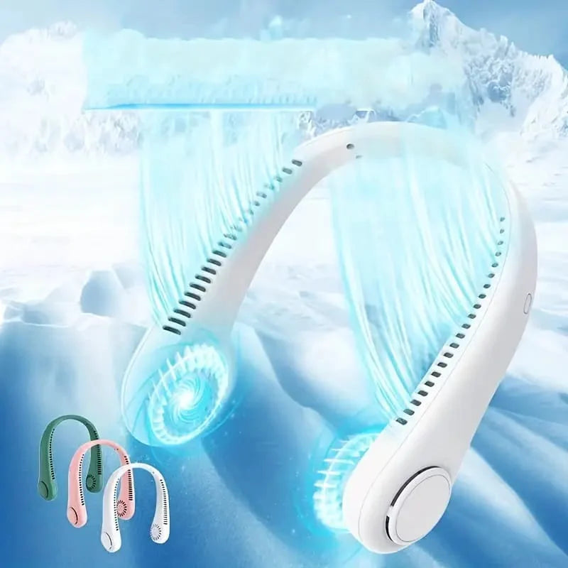 Vaneless Hanging Neck Fan, Portable and Silent Wearable Fan For Indoor, Outdoor Use