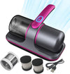 Wireless Vacuum Cleaner Dust Mite Remover, UV Mattress Bed Pet Hair Pillows Sofas Carpets Individual Filter Element