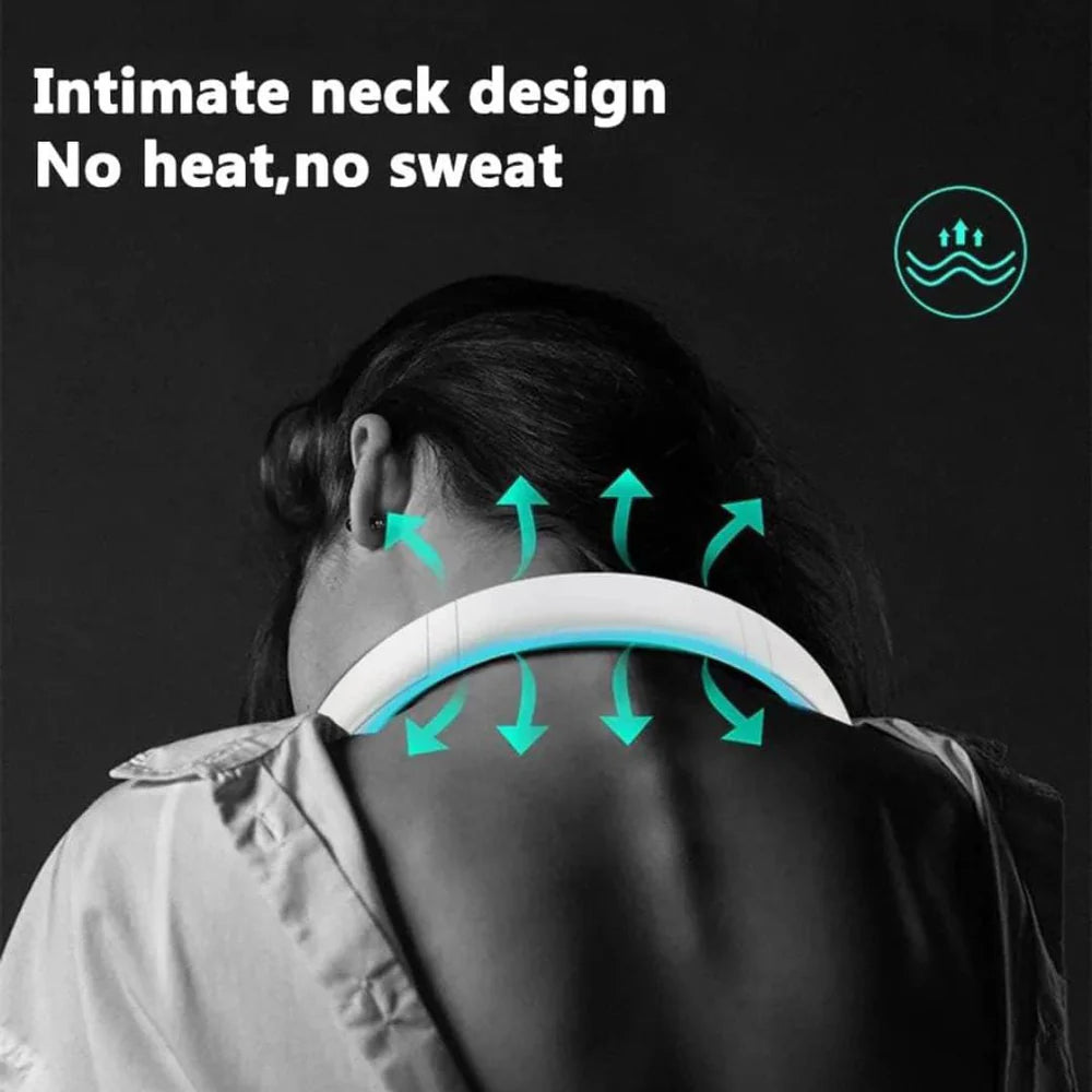 Vaneless Hanging Neck Fan, Portable and Silent Wearable Fan For Indoor, Outdoor Use