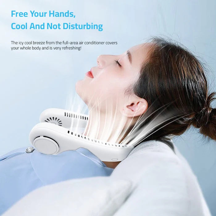 Vaneless Hanging Neck Fan, Portable and Silent Wearable Fan For Indoor, Outdoor Use