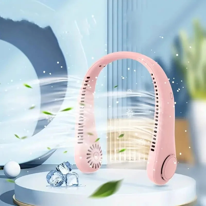 Vaneless Hanging Neck Fan, Portable and Silent Wearable Fan For Indoor, Outdoor Use