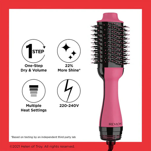 ONE Step.. Pro Collection Salon Hair Dryer & Volumiser Pink
